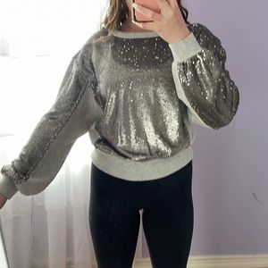 Free People cropped long sleeve. Never warn.